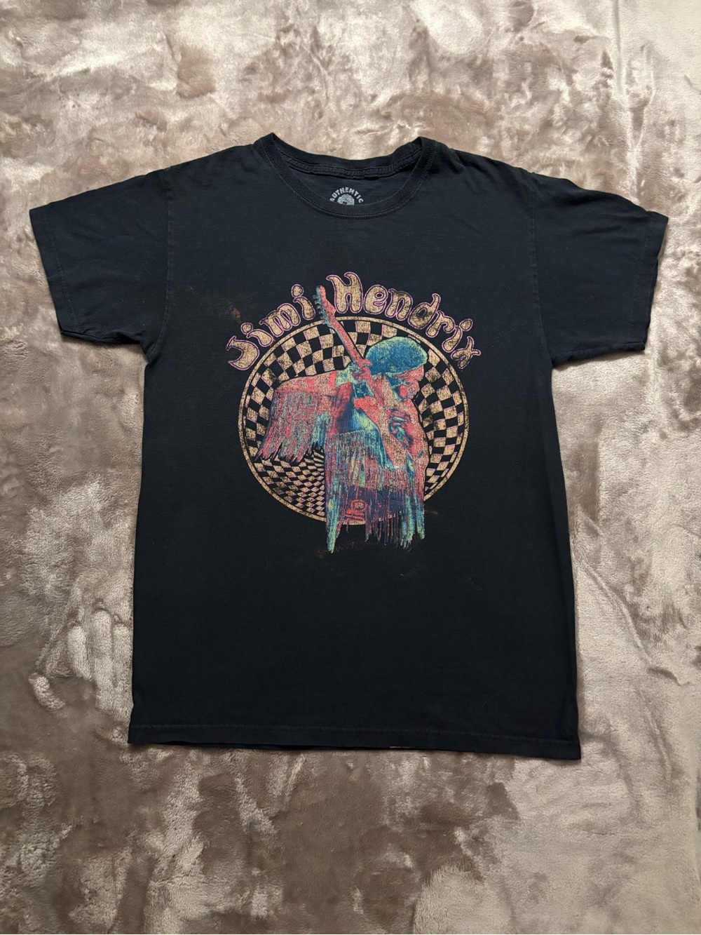 Authentic Vintage T-Shirt Men’s Size S Hendrix Graphic Tee Band T-Shirt